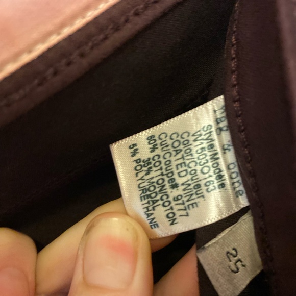 Rag & Bone Skinny Coated Legging Jeans Mulberry 25__ - Picture 15 of 16